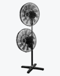 OLIVIA TWIN PEDESTAL FAN Black